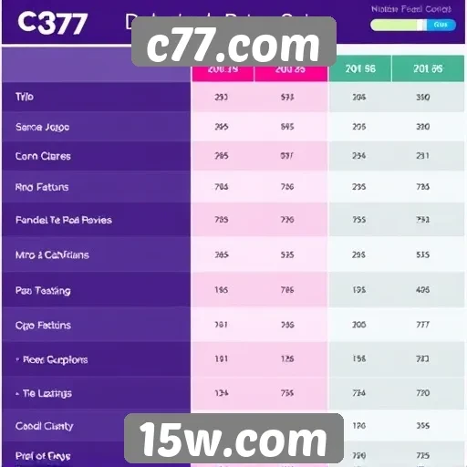 Comparativo entre c77.com e outros sites de jogos